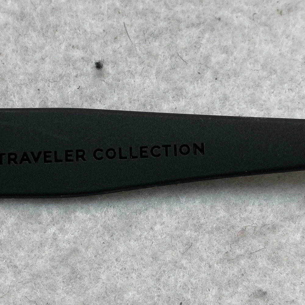 TOMS Sunglasses Womens OS Black Sydney Traveler Collection Cat Eye Green Lens